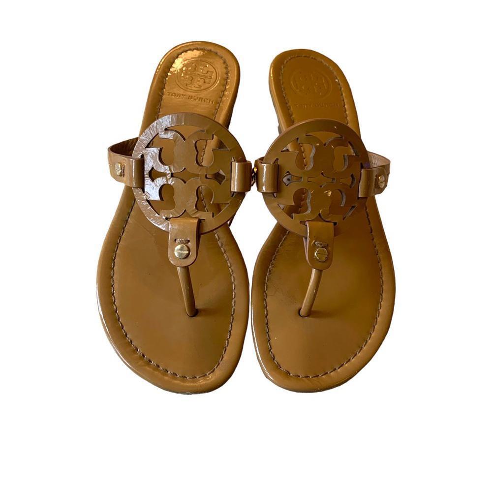 Tory Burch Miller Patent Leather Sandals size 7